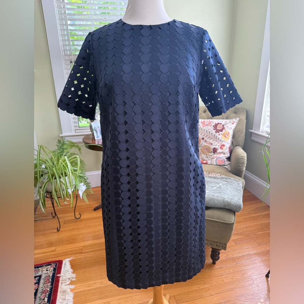 Banana Republic Elegant Navy Blue Dress